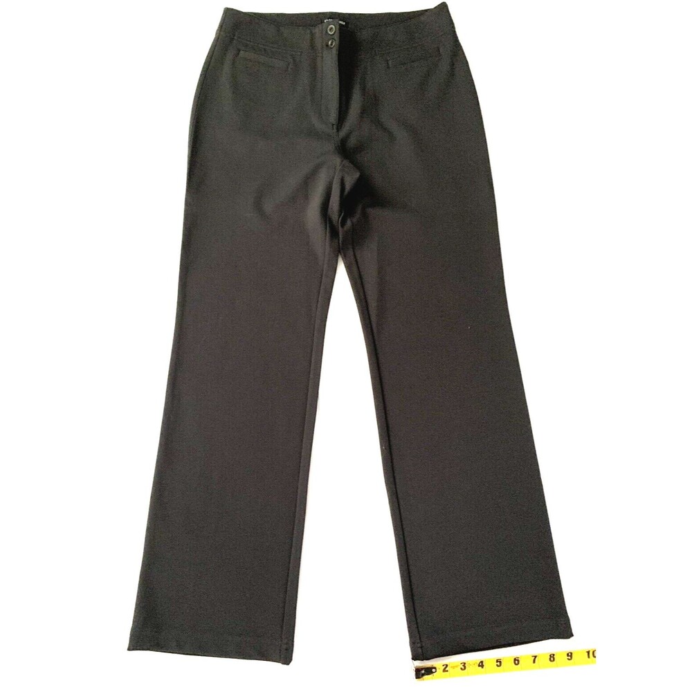 Eileen Fisher Bootcut Pants Sz Small Trousers Viscose Blend Grey Black Lot of 2 - Picture 6 of 8